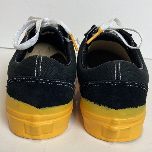 VANS NWT Drip Black Yellow White Men’s 10.5 Streetwear Custom Sneakers Skater - Picture 6 of 16